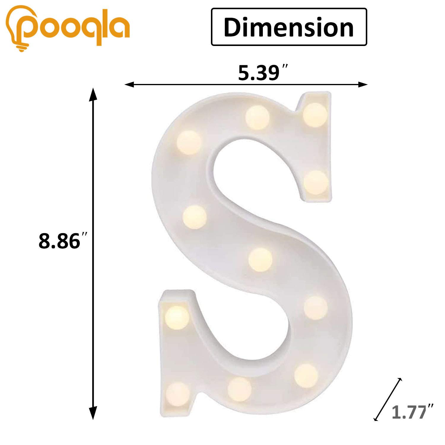 Pooqla LED Marquee Letter Lights Sign, Light Up Alphabet Letter for Home Party Wedding Decoration... | Amazon (US)