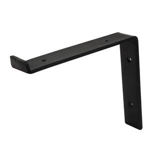 Crates & Pallet 8 in. Black Steel Shelf Bracket for Wood Shelving 69103 - The Home Depot | The Home Depot