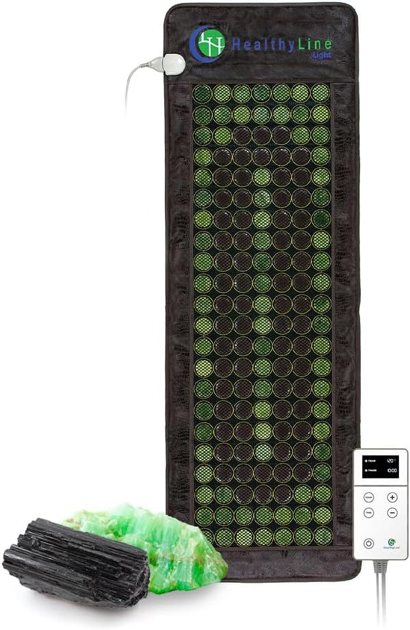 HealthyLine Far Infrared Heating Pad - Natural Jade and Tourmaline Stones - Easy to Roll-up - Mes... | Amazon (US)