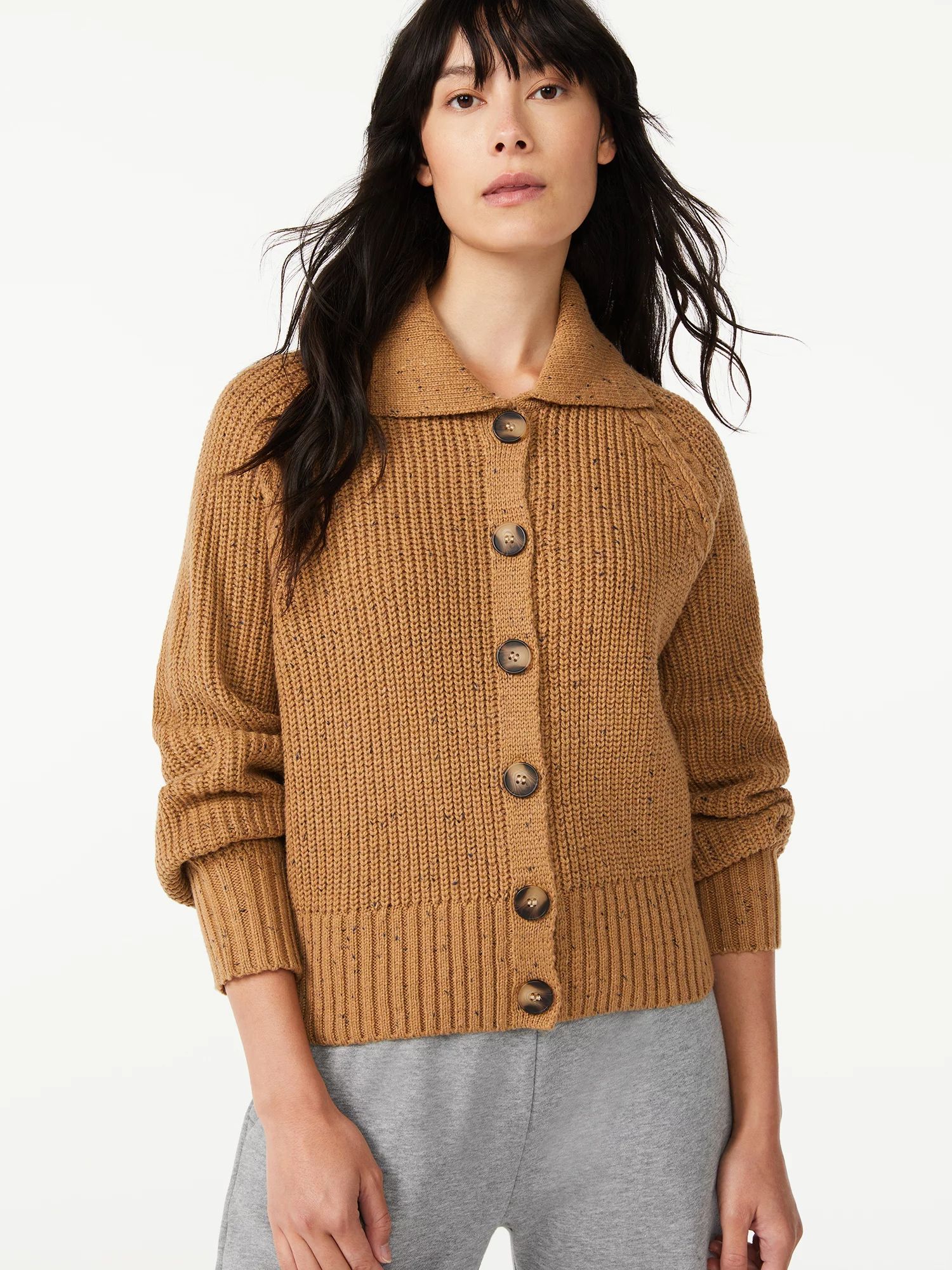 Free Assembly Women's Collared Cardigan | Walmart (US)