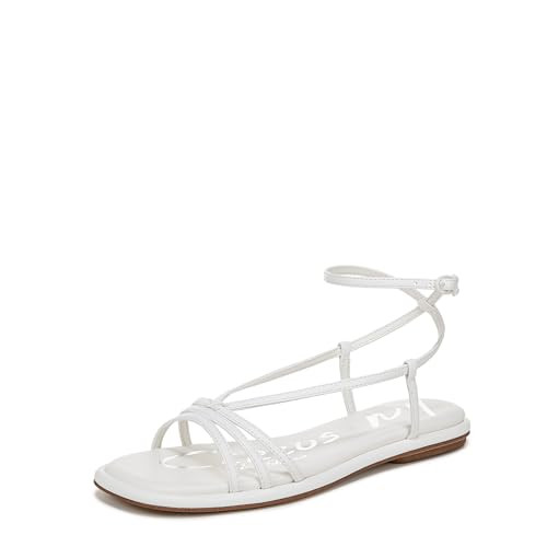 Circus NY By Sam Edelman Women's Olana Flat Sandal, Bright White, 8.5 | Amazon (US)