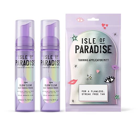 Isle of Paradise Self Tanning Mousse Duo w/ Mitt | QVC