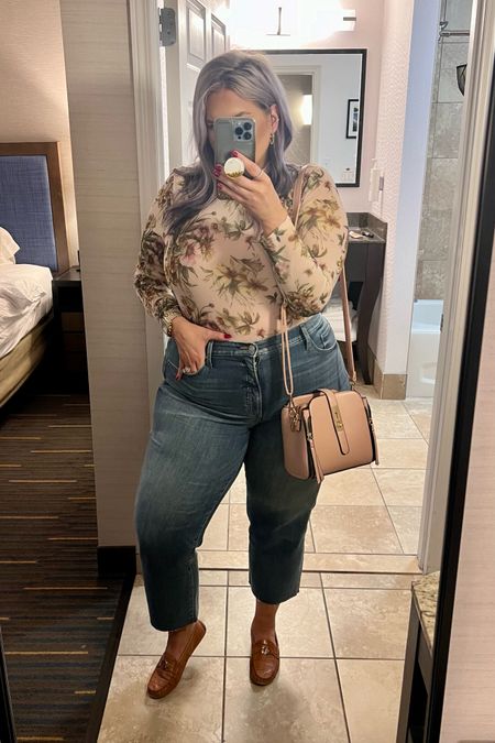 Bodysuit is on sale for $26!  (Currently 40% off!), I linked similar jeans :)

XL in bodysuit, TTS
I wear a 16 in Express jeans and find they usually run TTS 

#spring #springstyle #springoutfit #springoutfitidea #springoutfitinspo #springoutfitinspiration #springlook #springfashion #springtops #springshirts #springsweater 
#denimoutfit #jeansoutfit #denimstyle #jeansstyle #denim #jeans #style #inspo #fashion #jeansfashion #denimfashion #jeanslook #denimlook #jeans #outfit #idea #jeansoutfitidea #jeansoutfit #denimoutfitidea #denimoutfit #jeansinspo #deniminspo #jeansinspiration #deniminspiration  #workwear #work #outfit #workwearoutfit #workwearstyle #workwearfashion #workwearinspo #workoutfit #workstyle #workoutfitinspo #workoutfitinspiration #worklook #workfashion #officelook #office #officeoutfit #officeoutfitinspo #officeoutfitinspiration #officestyle #workstyle #workfashion #officefashion #inspo #inspiration #slacks #trousers #professional #professionalstyle #professionaloutfit #professionaloutfitinspo #professionaloutfitinspiration #professionalfashion #professionallook #dresspants #bodysuit #bodysuits #bodysuitlook #tank #tankbodysuit #bodysuitfashion #bodysuitoutfit #bodysuitoutfitinspiration #bodysuitoutfitinspo #lookswithbodysuits #outfitwithbodysuit #bodysuitstyle #stylewithbodysuit 

#LTKmidsize #LTKsalealert #LTKfindsunder50