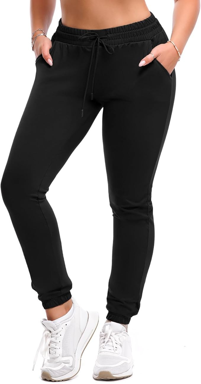 SINOPHANT Joggers for Women with Pockets Drawstring Sweatpants for Lounge Gym Yoga | Amazon (US)