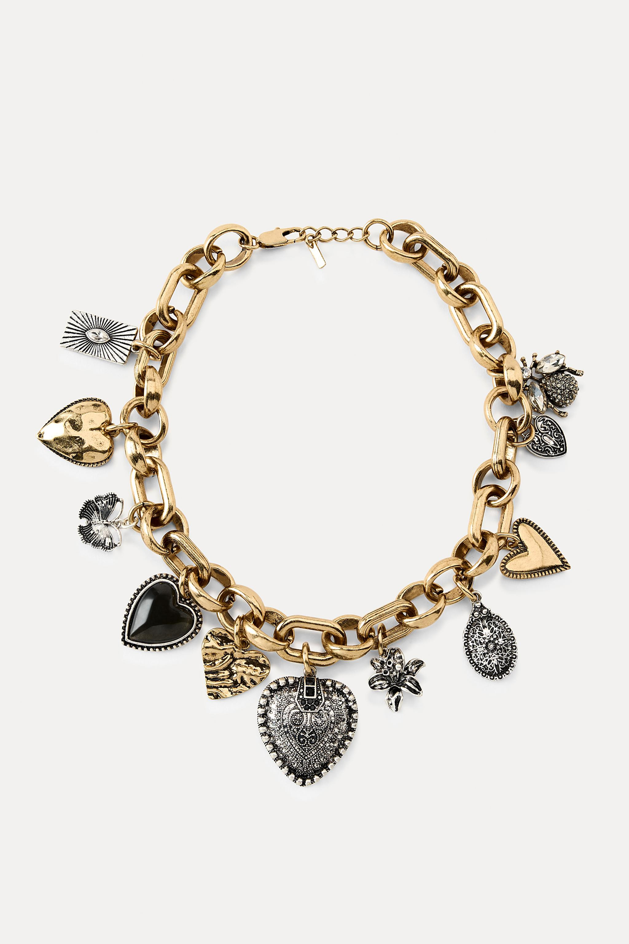 HEART CHARMS NECKLACE | Zara US