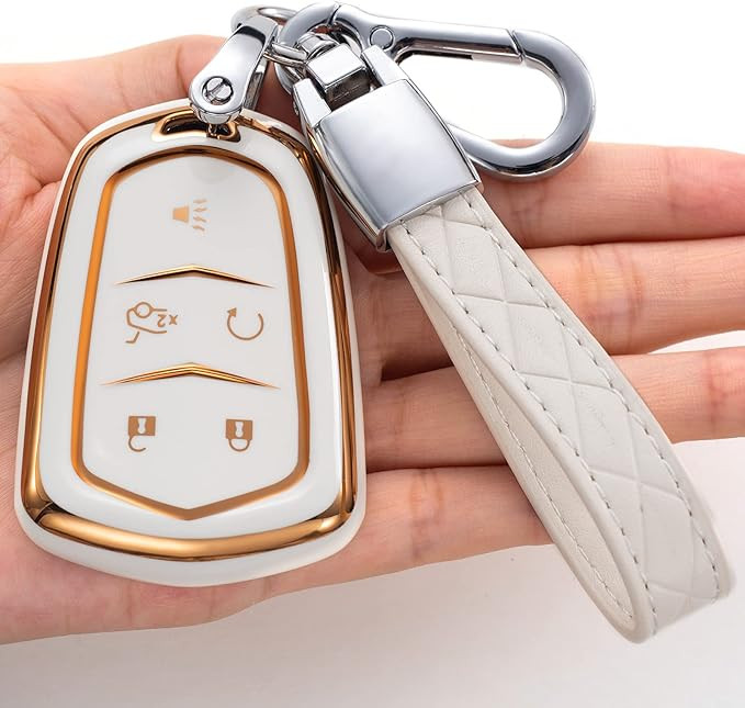 Key Fob Cover for Cadillac, Key Fob Case for 2015-2019 Cadillac Escalade CTS SRX XT5 ATS STS CT6 ... | Amazon (US)