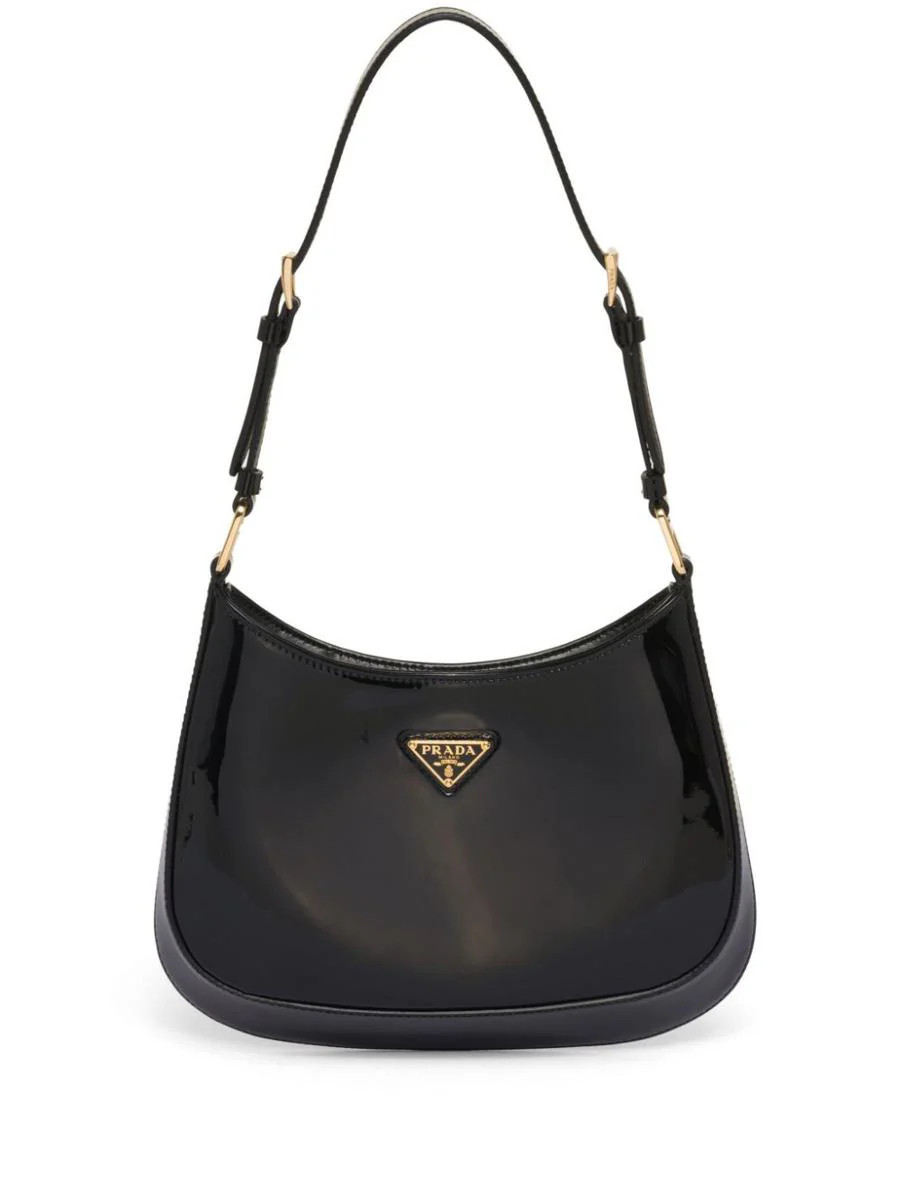 Prada Cleo Patent-Leather Shoulder Bag | Baltini
