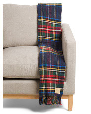 Made In Italy Cotton Blend Striped Plaid Throw | Pillows & Decor |Marshalls | Marshalls