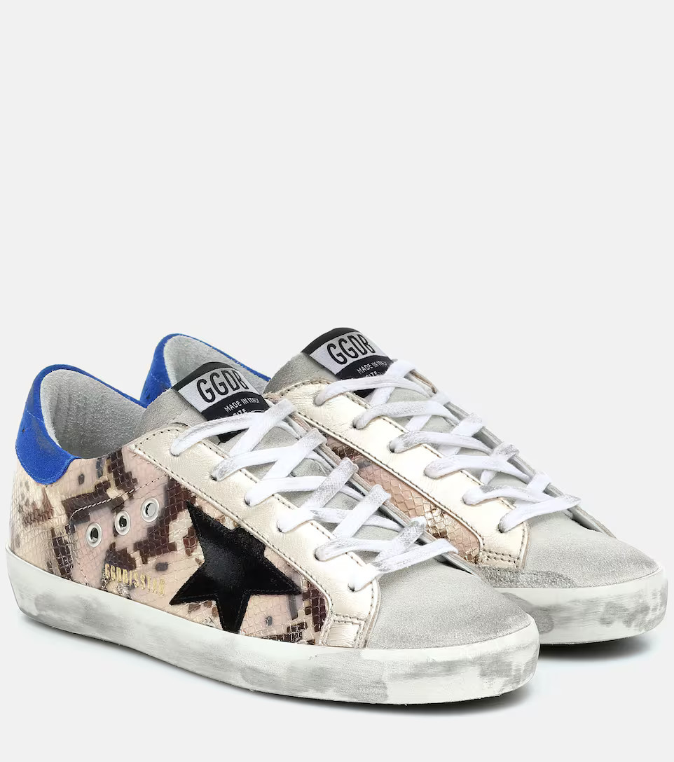 Super-Star snake-effect leather sneakers | Mytheresa (FR)