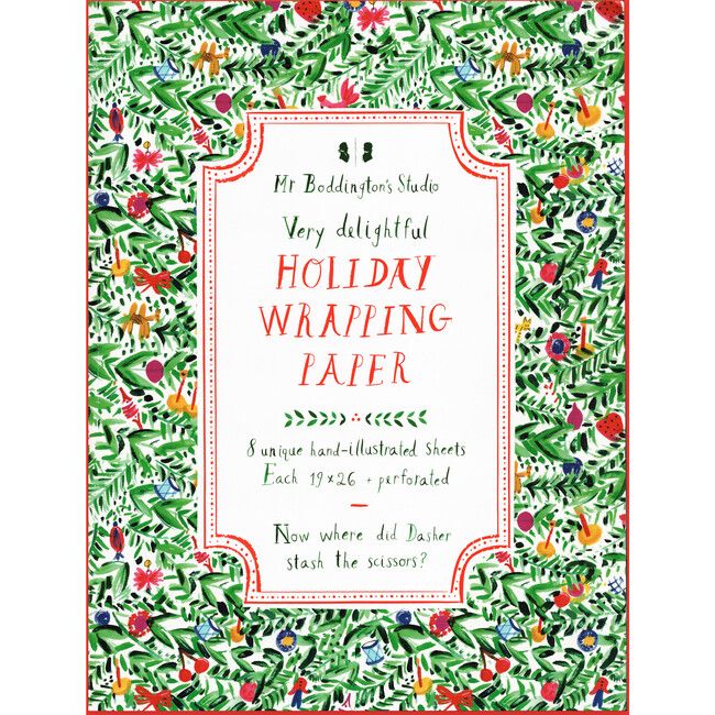 Very Delightful Holiday Wrapping Paper Book | Maisonette