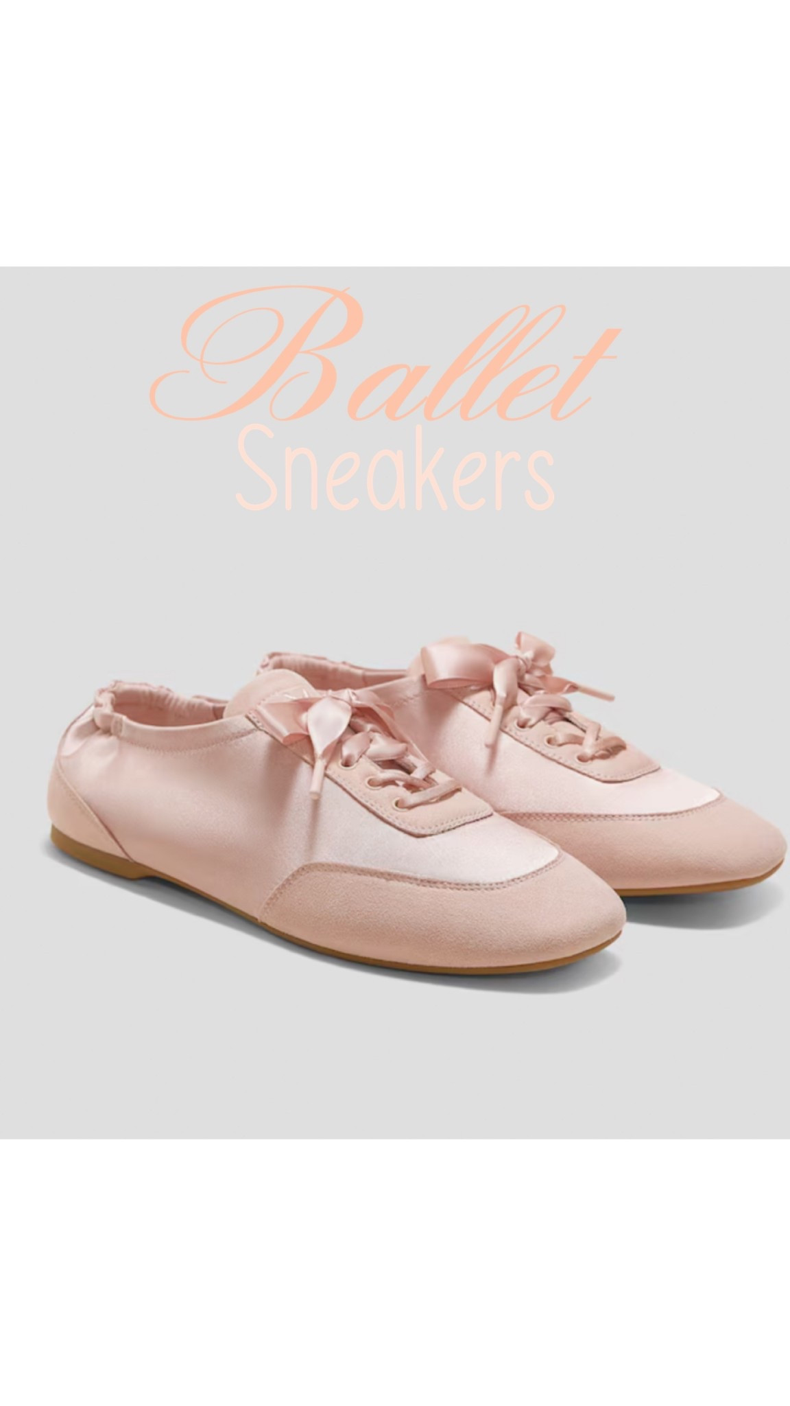 Ballet slippers are showing up in many styles lately 🩰 . We saw ballet flats take over in the fall and now we are seeing Ballet sneakers. You can get these in square or round toe and they have a traditional satin lace like real slippers. Reviews say they are true to size and so comfortable. Mine are on the way, so a video will follow but I wanted to get these out here because I’m sure they’ll sell out quickly. 

#LTKootd #LTKSeasonal #LTKSpringSale