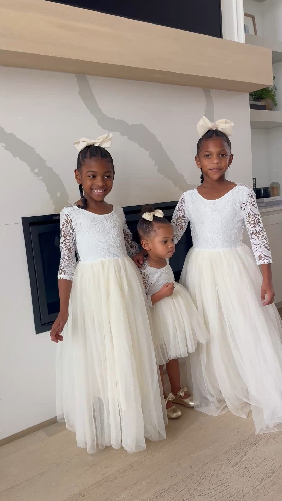 I got these dresses for the girls for me and Bryan’s 10 year anniversary shoot! They would be perfect for a beach shoot, a wedding, a family spring shoot and all! Straight from Amazon! 