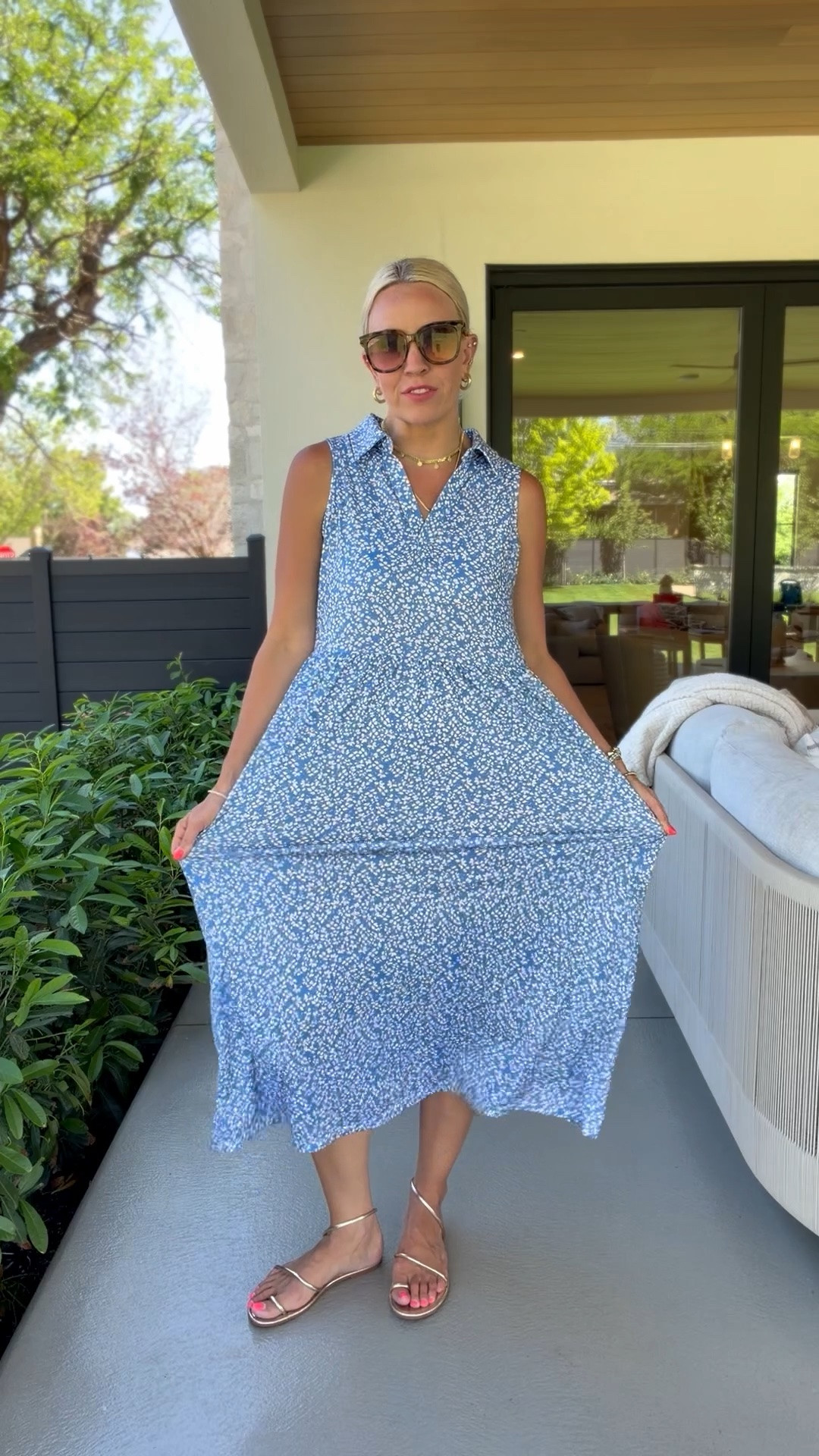 This dress is so cute, flowy, and comfortable for summer! Size M

#LTKootd #LTKgrwm #LTKmomlife