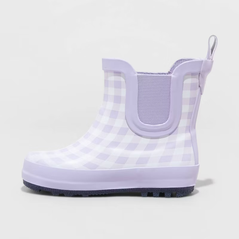 Toddler Girls' Chelsea Rain Boots - Cat & Jack™ Purple | Target