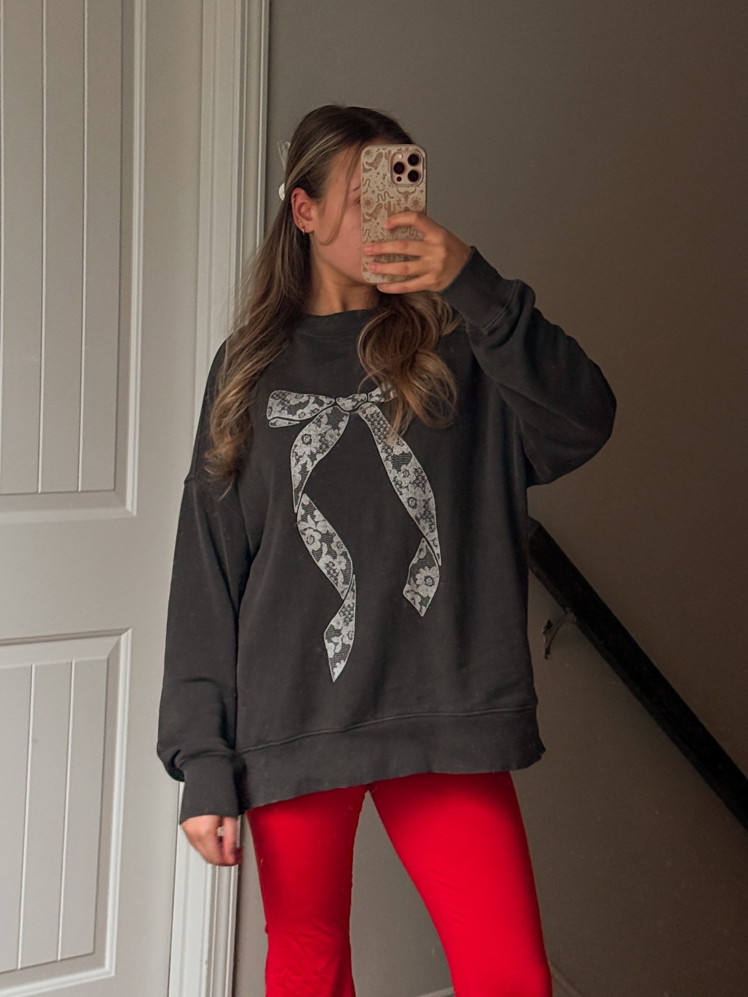 Top from Aerie last year (linked some resale ones I found on Poshmark)! Red flares from Marshall’s! Linking similar so you can copy my look 🎄🧸❤️ From my Vlogmas Day 6 on TikTok @lexandertholl 

#LTKdayinmylife #LTKHoliday #LTKvlog