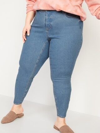 High-Waisted Secret-Smooth Pockets Rockstar Super Skinny Plus-Size Jeans | Old Navy (US)