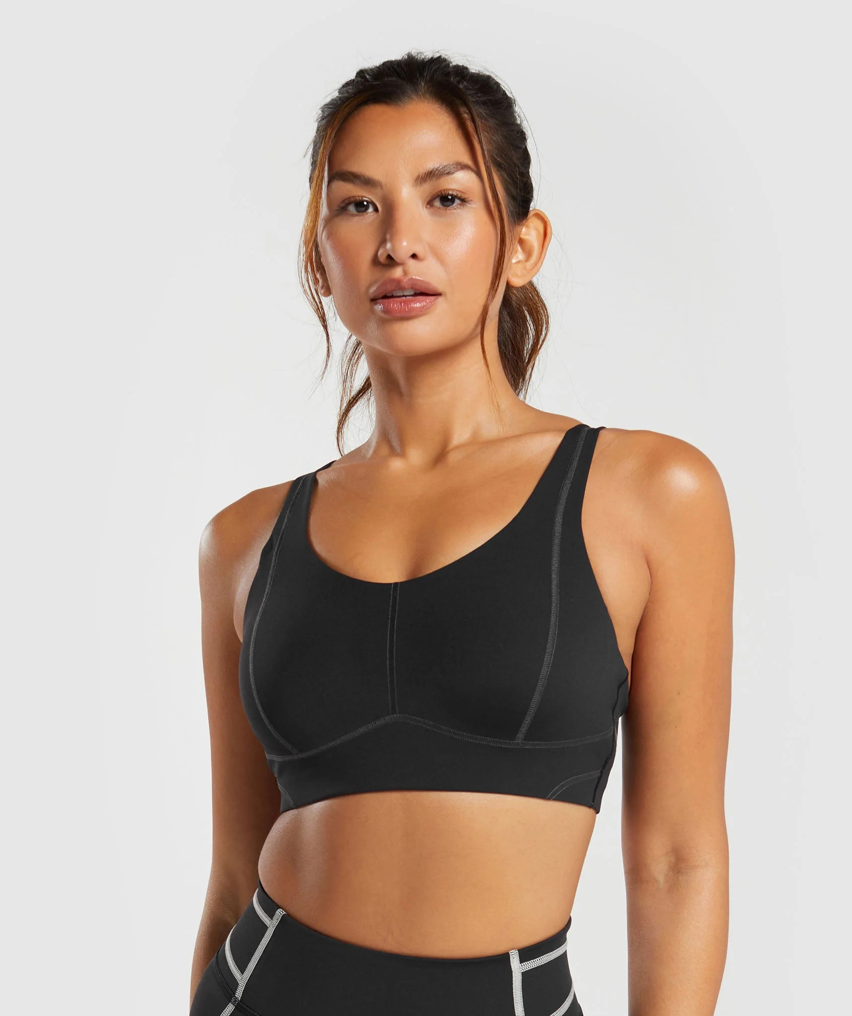 Gymshark Stitch Feature Sports Bra - Black | Gymshark US