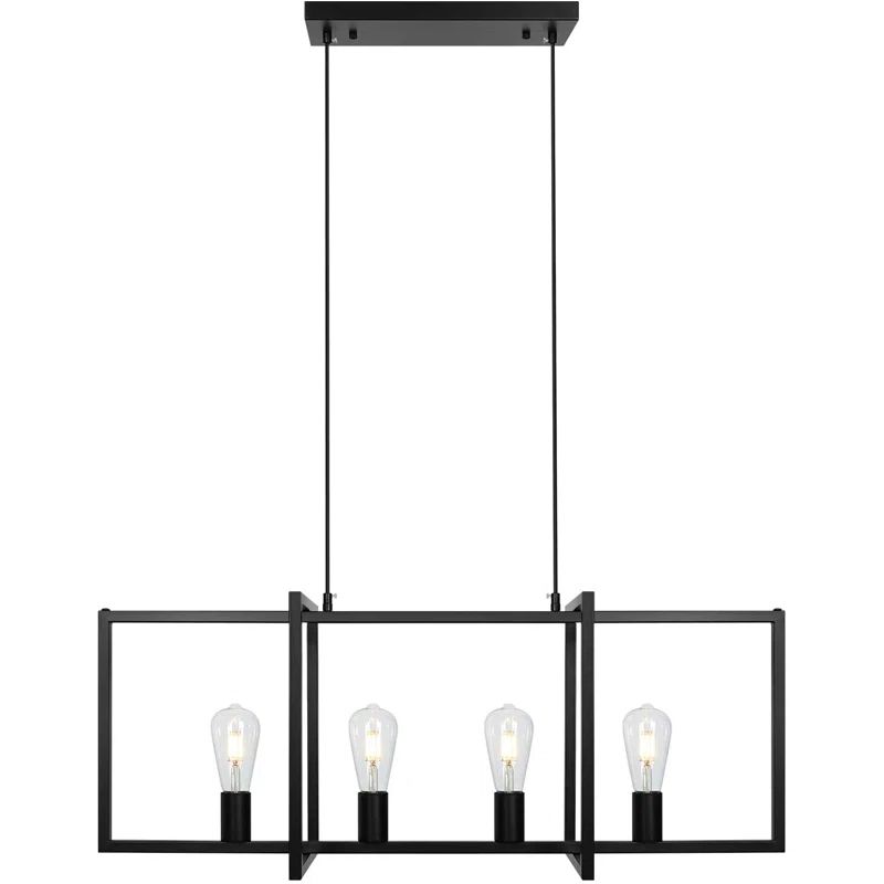 35" Light Kitchen Island Square / Rectangle Chandelier for Dining Room | Wayfair North America