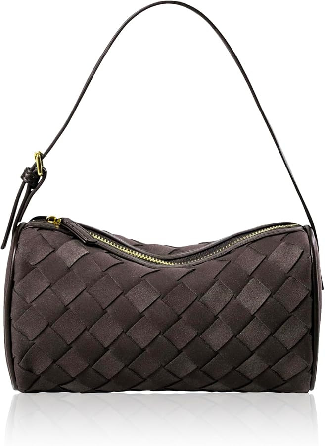 Mini Woven Leather Bag, Little Handbag, Small Woven Purses for Women, Leather Top-handle Bags, Mi... | Amazon (US)