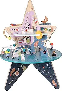 Manhattan Toy Double-Decker Celestial Star Explorer Wooden Activity Center with Shape Gliders, Sp... | Amazon (US)