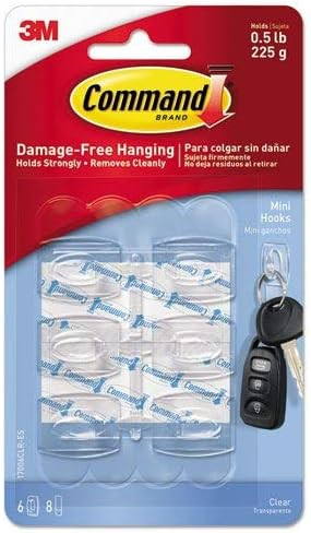 COMMAND MINI CLEAR HOOKS | Amazon (US)