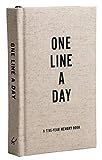 Canvas One Line a Day: A Five-Year Memory Book (Yearly Memory Journal and Diary, Natural Canvas Cove | Amazon (US)