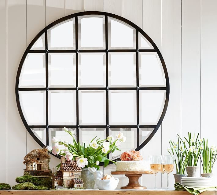 Eagan Multipanel Round Wall Mirror - 44" | Pottery Barn (US)