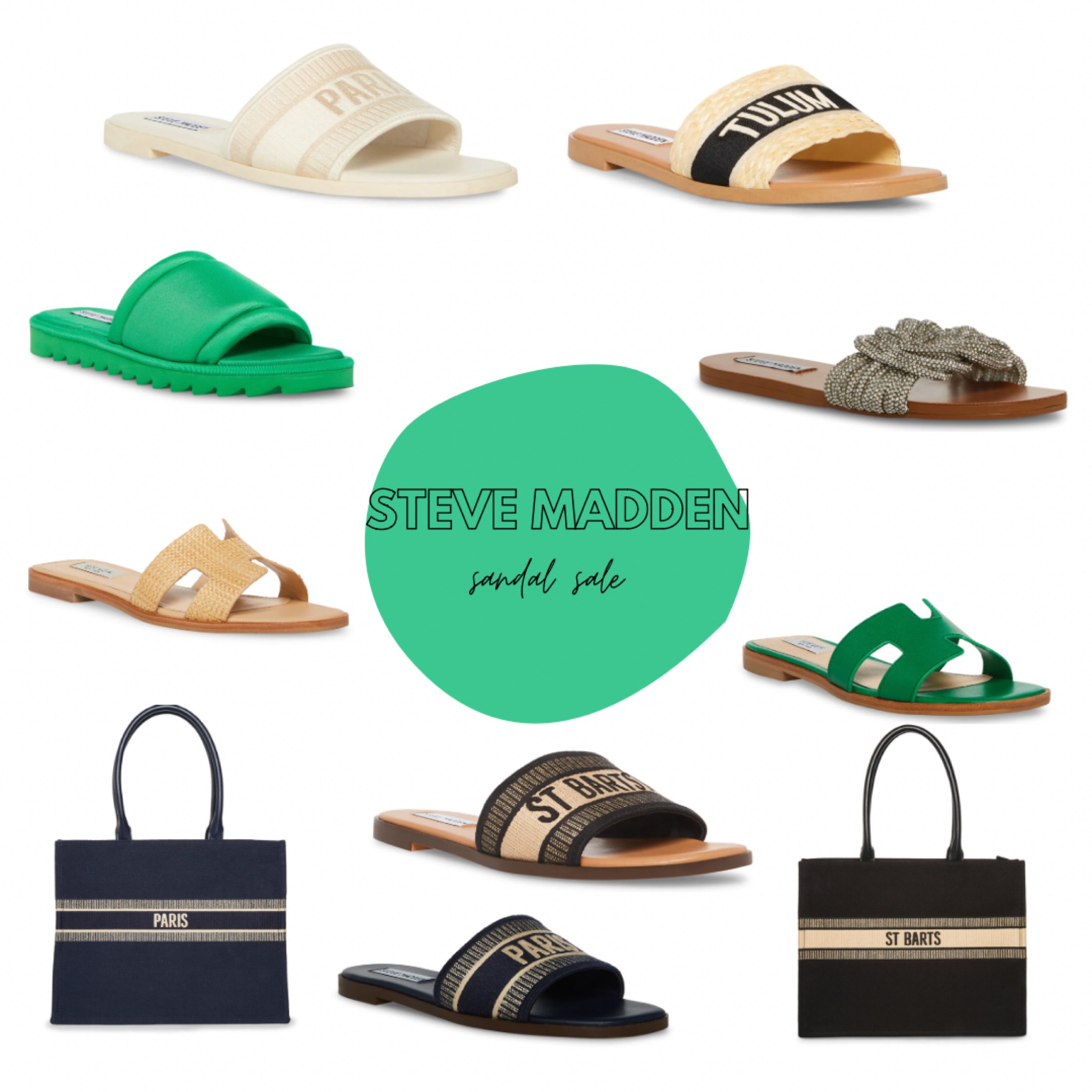 Steve Madden sale, Steve Madden sandals, sandal sale, slide sandals, statement shoes, matching shoes and handbag, tote bag, Christian Dior dupe, affordable fashion 

#LTKsalealert #LTKstyletip #LTKunder100