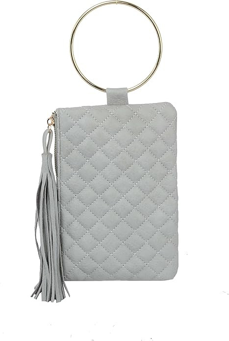 Wristlet Cellphone Purse, Lightweight Wallet for Women, Vegan Leather Clutch with Ring by Calin C... | Amazon (US)