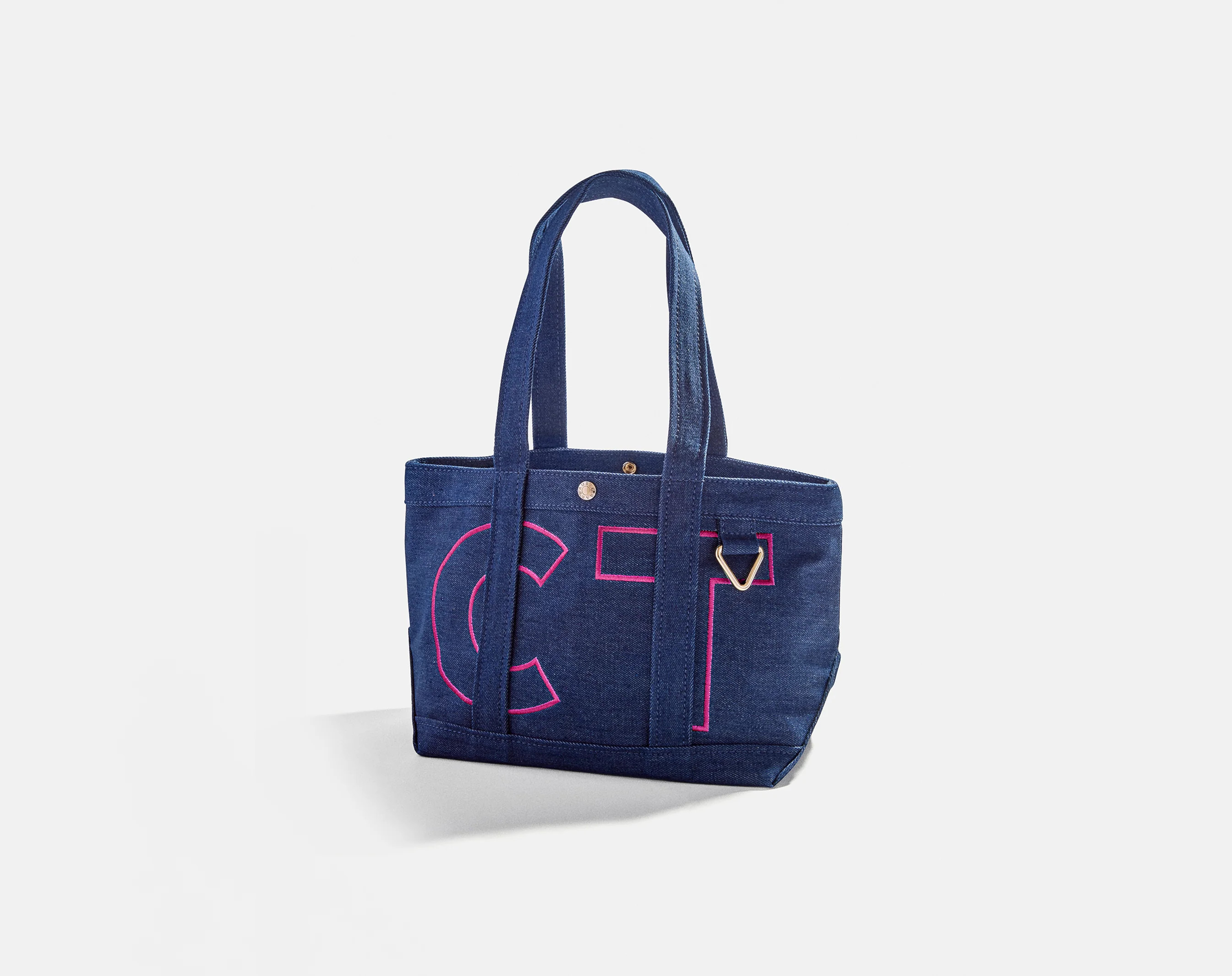 Custom Alpha Tote - Dark Denim | BaubleBar