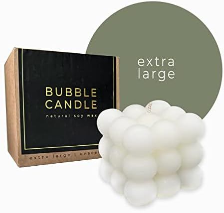 Extra Large Bubble Candle – Premium Soy Candle, Designer Aesthetic Decor , Decorative Candles f... | Amazon (US)