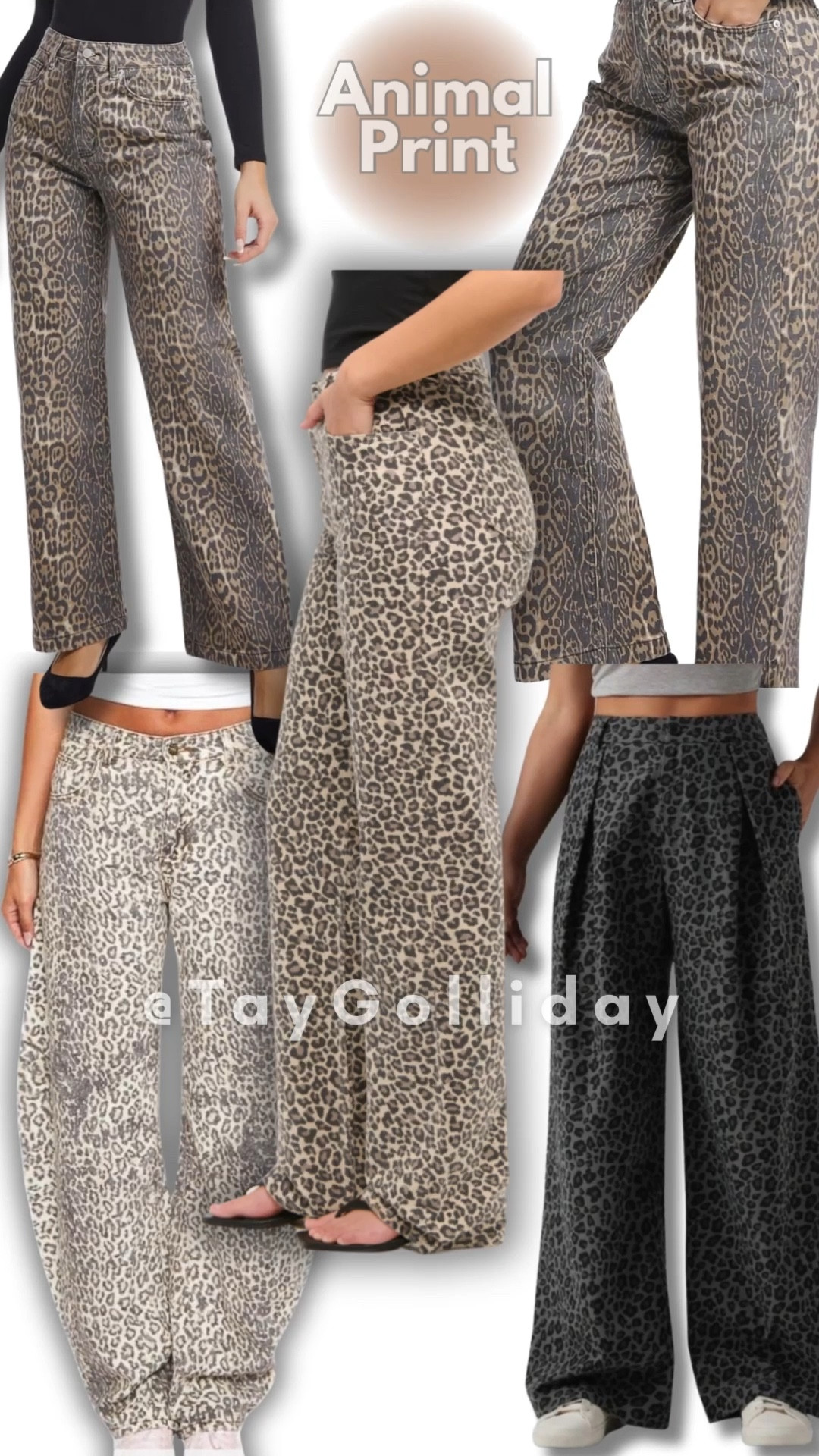 Leopard Print pants and bottoms are absolutely a “neutral” that you need in your wardrobe. 🐆 Which one of these are your favorite? Or, if you already have a favorite pair, where’d you get them??

Animal Print | Leopard Print | Wide Leg | Barrel Jeans | Baggy Jeans | High Waist#LTKFindsUnder100 #LTKFindsUnder50

#LTKSaleAlert