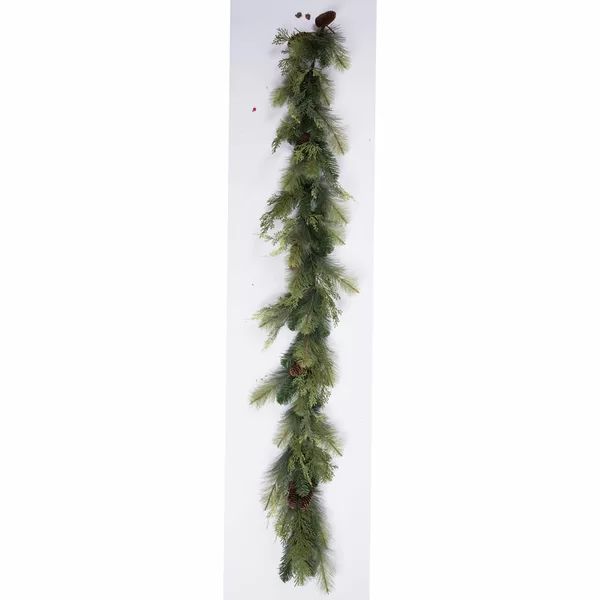 6' Plastic Pine/Cedar Garland With Pinecone | Wayfair North America