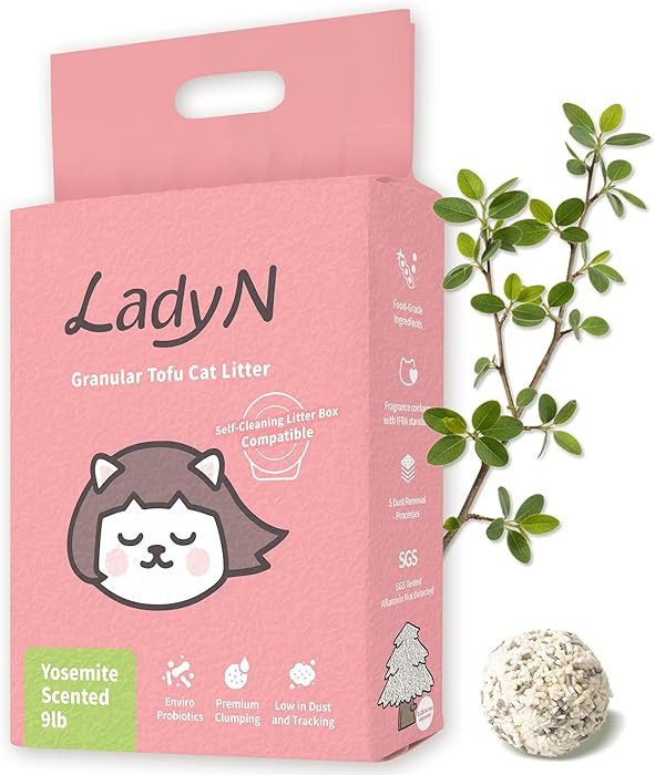 Lady N Granular Tofu Cat Litter Yosemite Scent, Mini-Pellet Compatible with Automatic Self-Cleani... | Amazon (US)