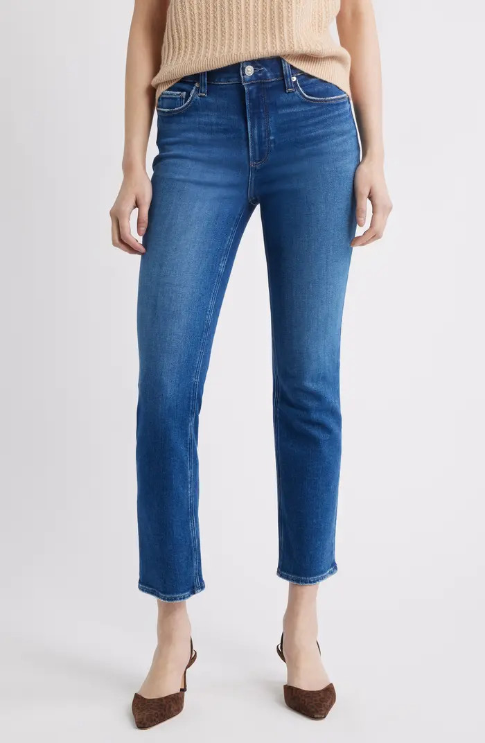 PAIGE Cindy High Waist Ankle Straight Leg Jeans | Nordstrom | Nordstrom