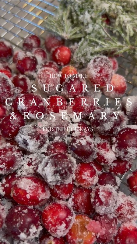 Holiday party must have! Baking needs for sugared cranberries and rosemary which will be a hit! 

#LTKSeasonal #LTKHoliday