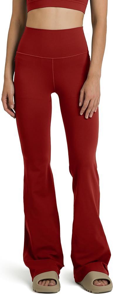 Colorfulkoala Women's Dreamlux High Waisted Flared Leggings with Zippered Pockets Wide Leg Yoga P... | Amazon (US)