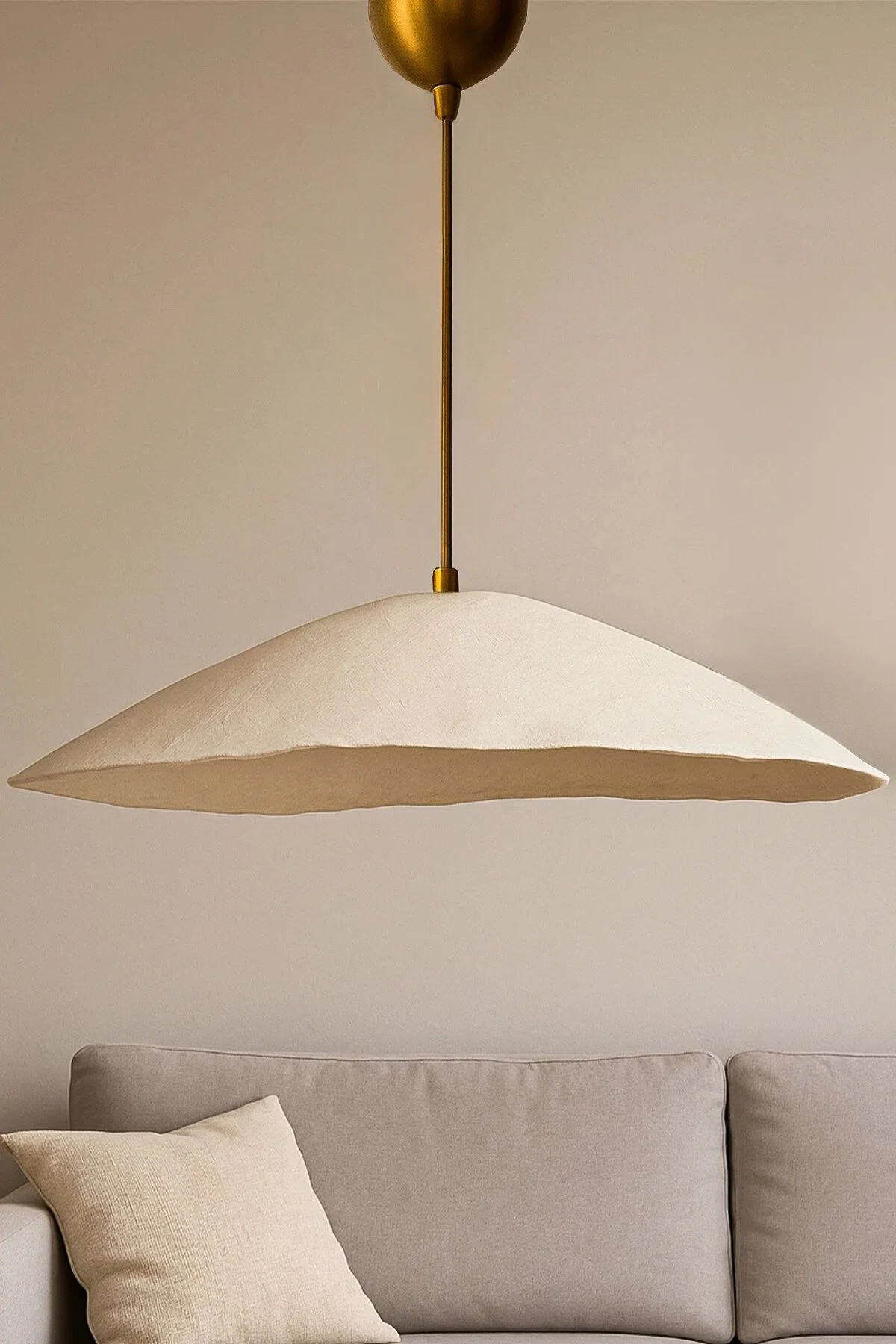 Mercer41 Elegant Adjustable Chandelier with Metal Body, Gold & Cream Finish | Cap Size: 23.6 in x... | Wayfair North America