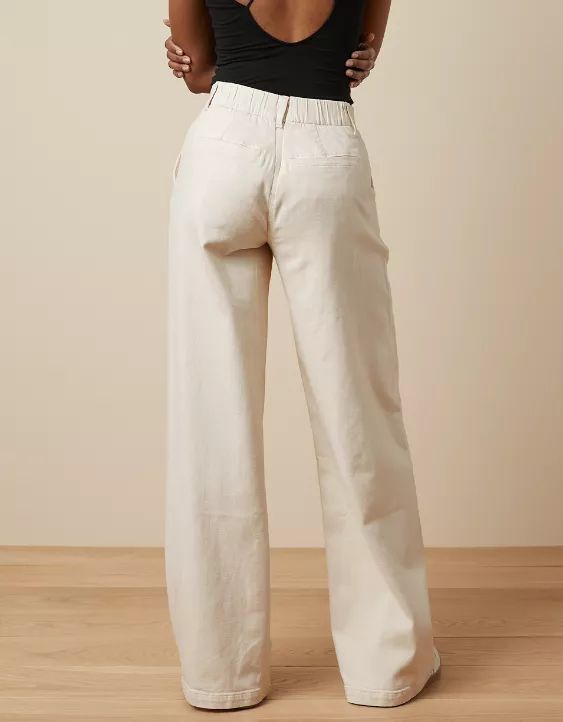 AE Dreamy Drape Stretch High-Waisted Trouser | American Eagle Outfitters (US & CA)