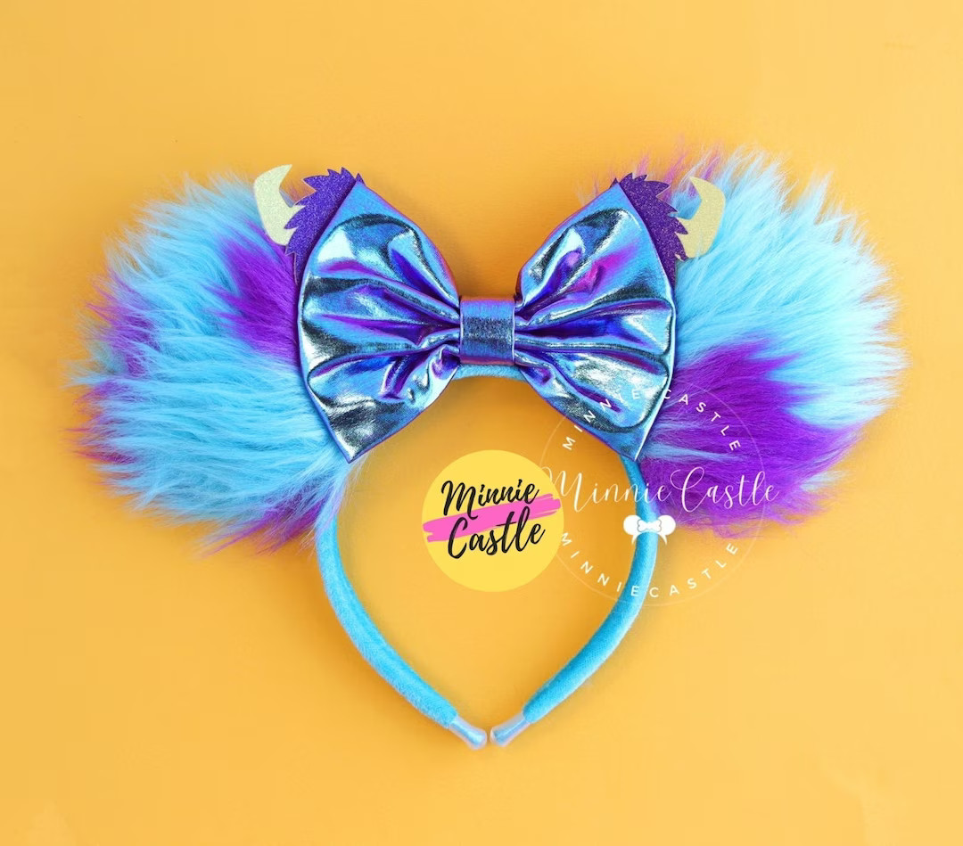 Sulley Ears, Mickey Ears, Monsters Inc Mickey Ears, Minnie Ears, Mouse Ears Headband, Sully Micke... | Etsy (US)