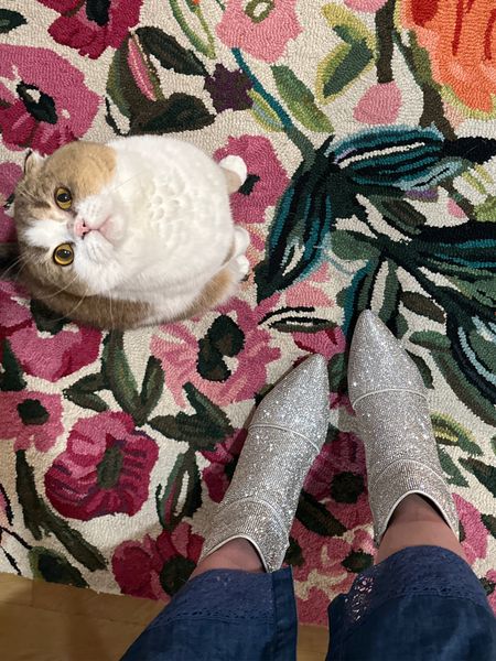 Rhinestone booties are kitten approved for fall! 💎 SO comfy and wide calf friendly!

#LTKfindsunder50 #LTKshoecrush #LTKstyletip