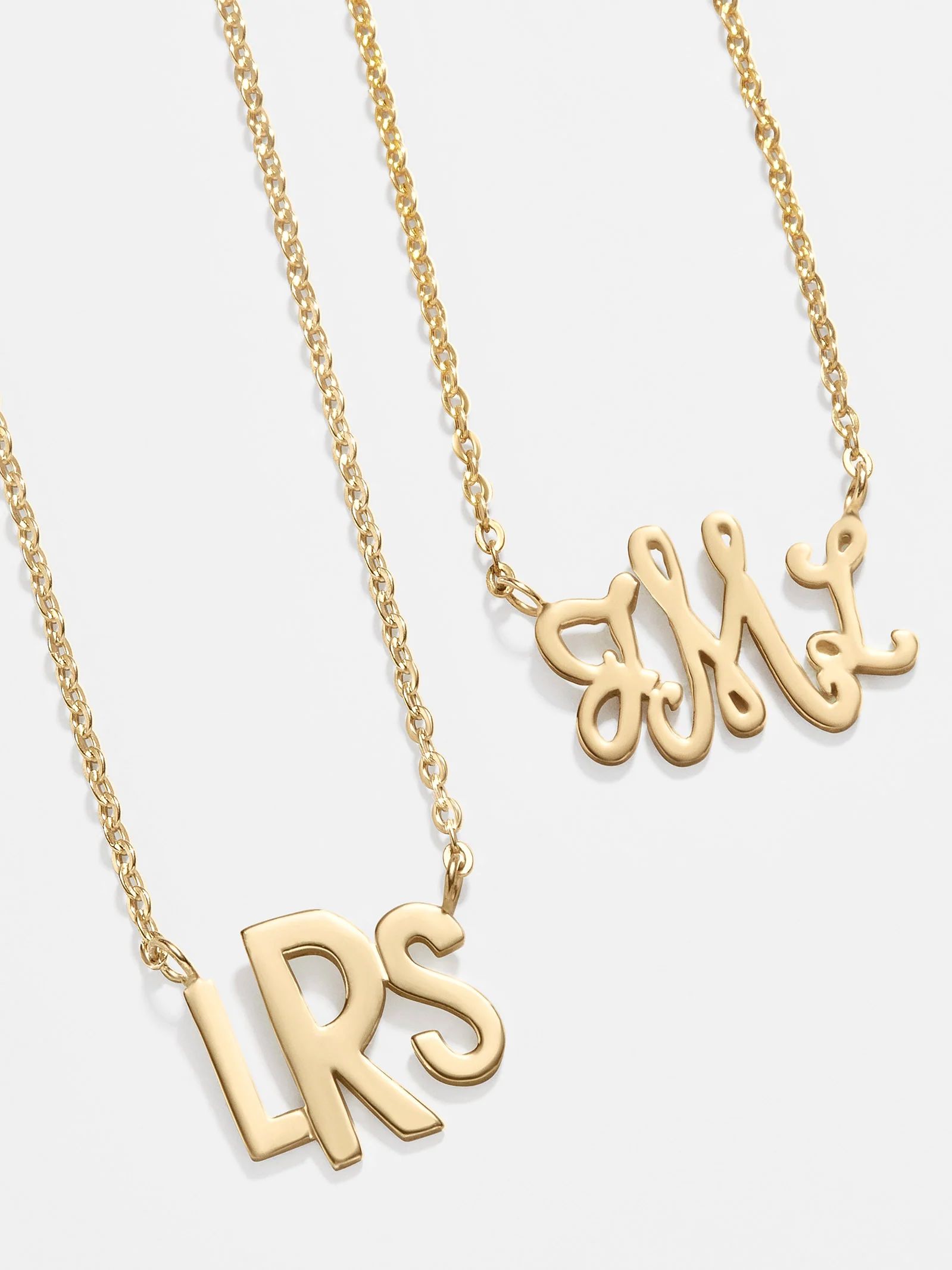 Custom Monogram Nameplate Necklace | BaubleBar (US)