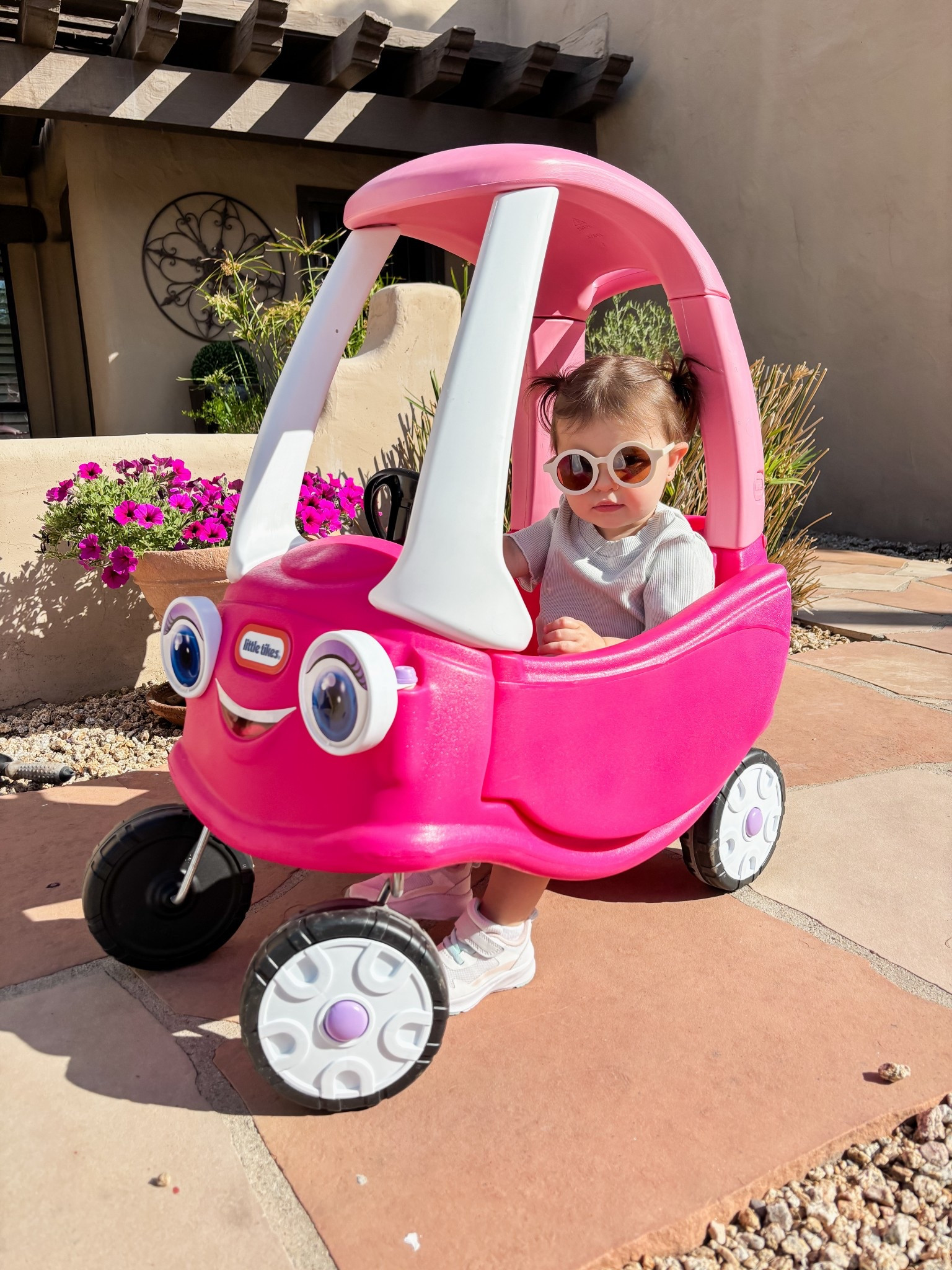 Riding in style in her pink car! Beep beep!! 

#LTKBaby #LTKActive #LTKKids