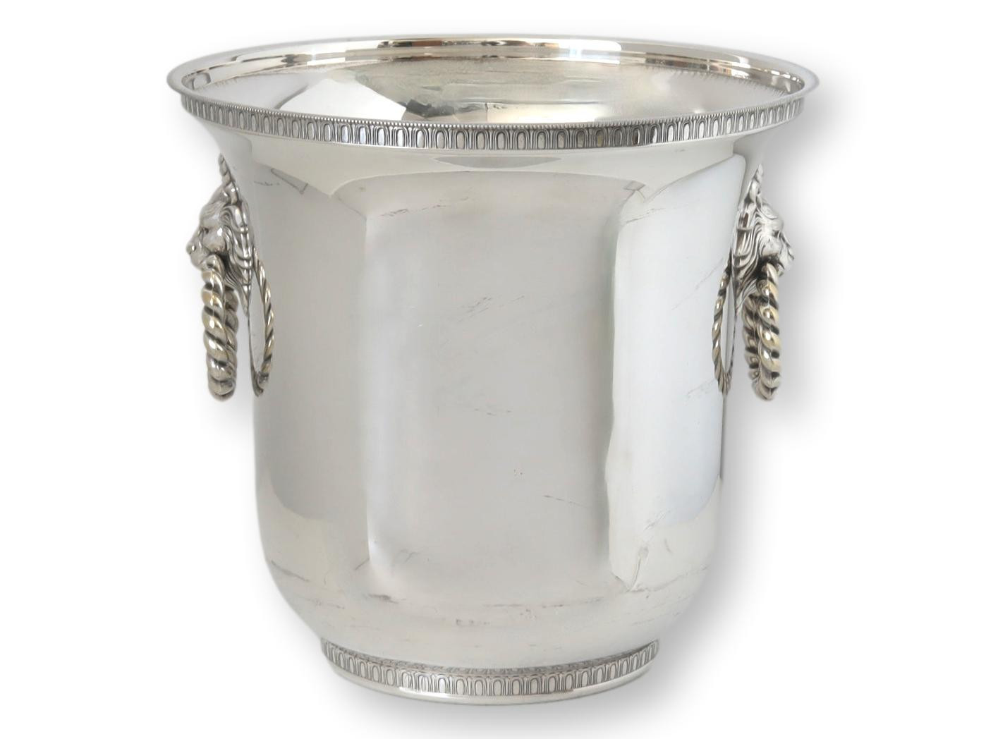 French Silver-Plate Champagne Bucket - Rose Victoria | One Kings Lane