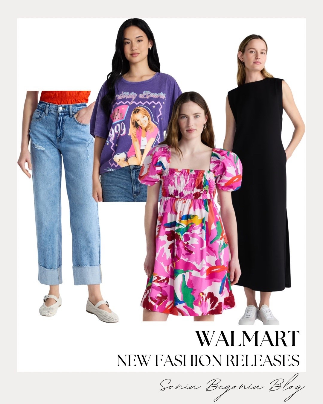 Walmart is killing it with these new fashion releases! From this vibrant pink floral puff-sleeve dress to a classic black maxi, there is a perfect silhouette for every mood and occasion. 👗💖

I am also obsessed with the casual vibes of this graphic tee and cuffed denim. These pieces are so easy to mix and match for an effortless everyday look that feels both trendy and timeless! 👟✨

#WalmartStyle #SummerFashion #CasualOOTD #FashionOnABudget #WalmartHaul #DailyLook #StyleInspo #EffortlessChic

#LTKSeasonal #LTKootd