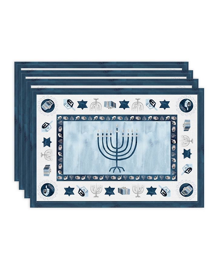 Laural Home Happy Hanukkah Placemat Set, 13 | Macys (US)