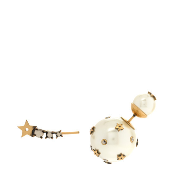 Pearl Crystal Mise En Dior Tribal Earrings | FASHIONPHILE (US)