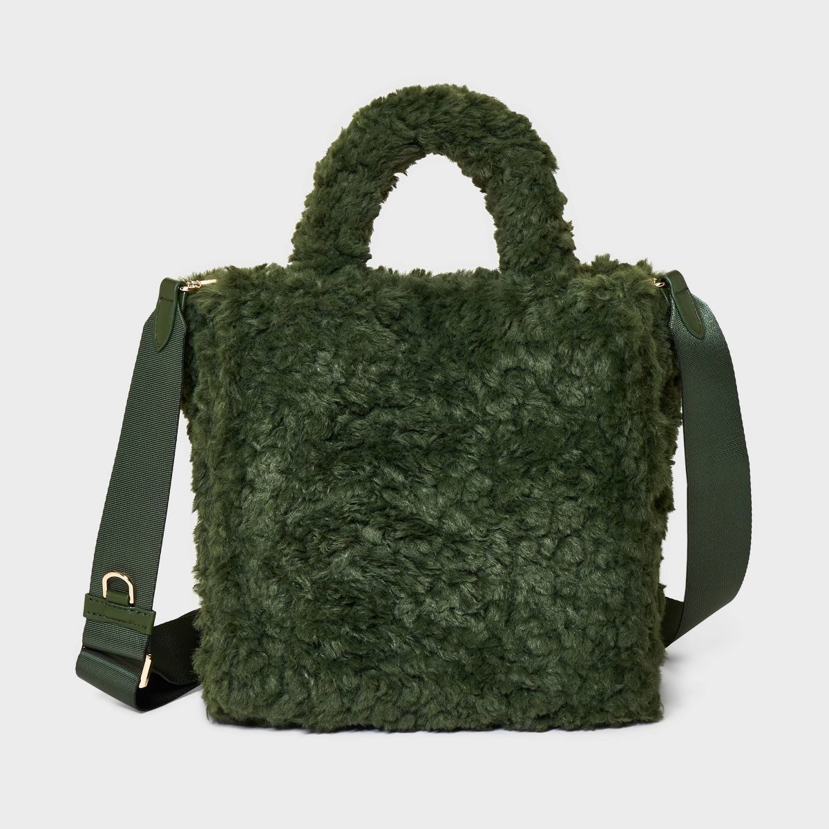 Midi Boxy Satchel Handbag - A New Day™ Dark Green | Target
