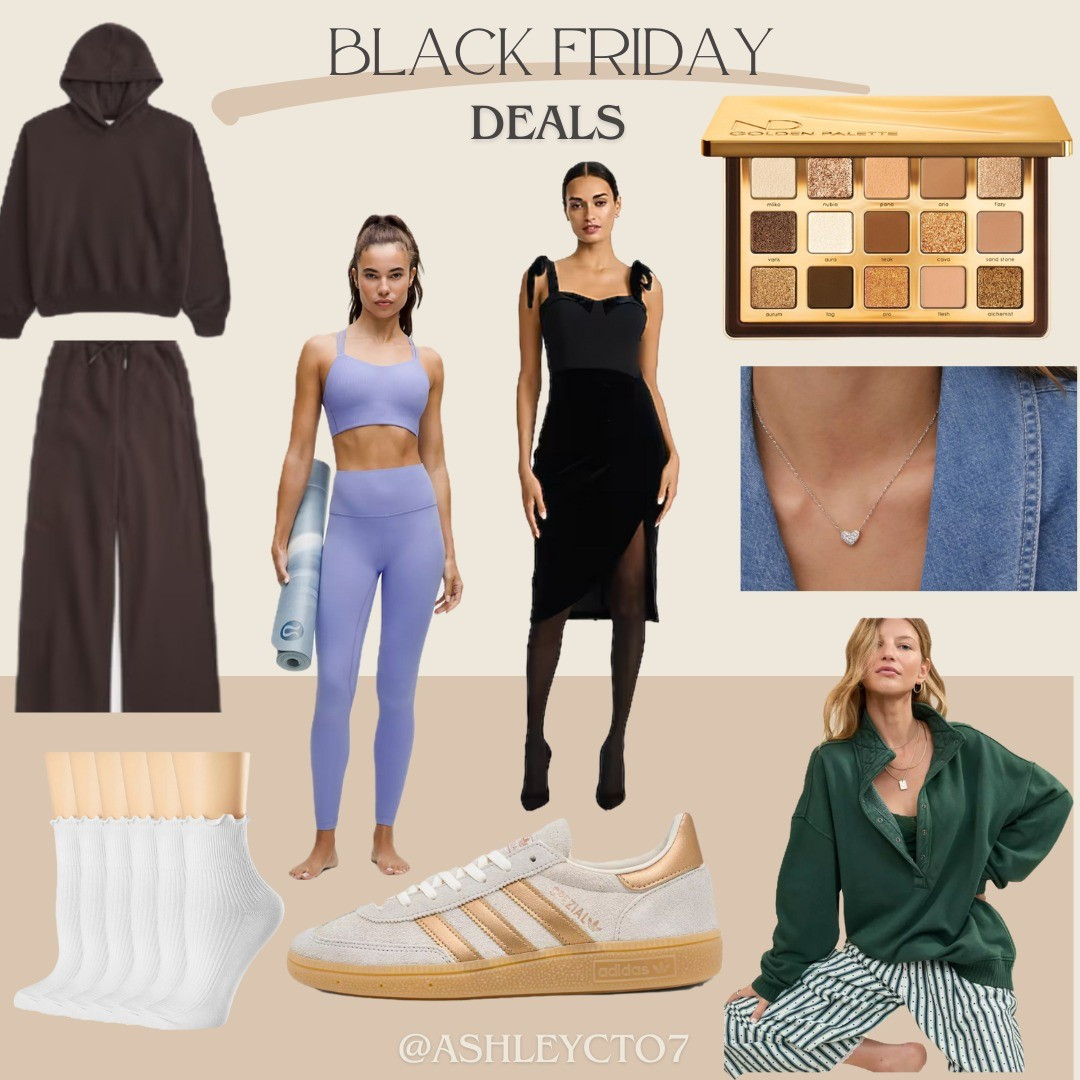 Black friday deals include American eagle, Kendra Scott, amazon, lulu lemon, Adidas, American eagle and sephora. These are favorites! They would make great gifts....or keep them! 

#LTKGiftGuide #LTKHoliday #LTKSaleAlert
