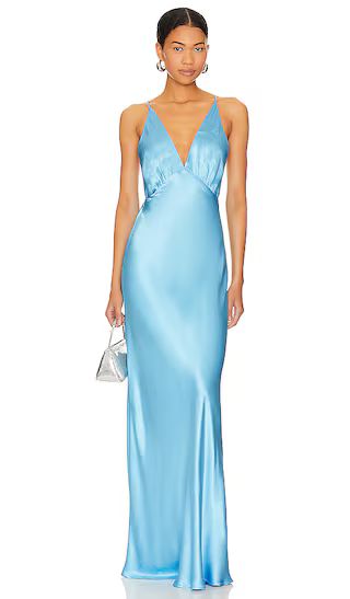 Lorelai V Maxi Dress in Tropez Blue | Revolve Clothing (Global)